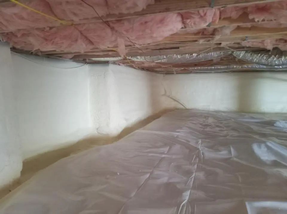 Crawl space encapsulation with closed-cell spray foam for Spray Foam Roofing in South Bradenton